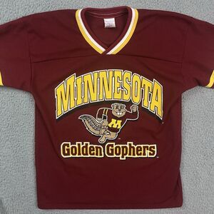 Vintage Minnesota Golden Gophers Jersey Maroon 90s Kids Youth L‎